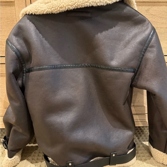 ZARA JACKET WITH SHEARLING - Picture 4 of 5
